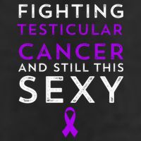 Fighting Cancer Still This Sexy Testicular Cancer Awareness Cute Gift 7 Panel Mesh Trucker Snapback Hat