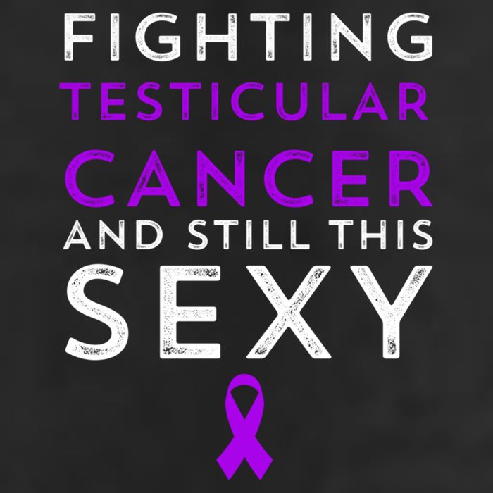 Fighting Cancer Still This Sexy Testicular Cancer Awareness Cute Gift 7 Panel Mesh Trucker Snapback Hat