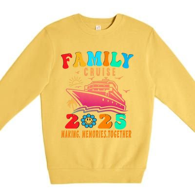 Family Cruise Ship Vacation Trip 2025 Family Cruise Matching Premium Crewneck Sweatshirt