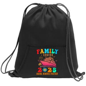 Family Cruise Ship Vacation Trip 2025 Family Cruise Matching Sweatshirt Cinch Pack Bag