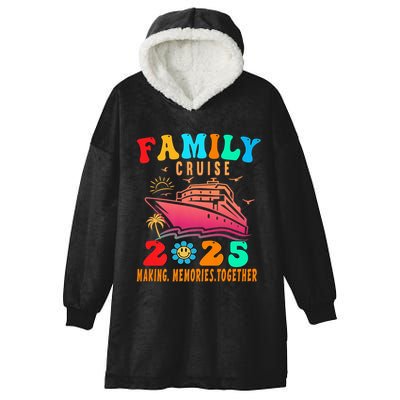 Family Cruise Ship Vacation Trip 2025 Family Cruise Matching Hooded Wearable Blanket