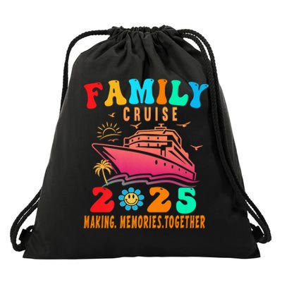 Family Cruise Ship Vacation Trip 2025 Family Cruise Matching Drawstring Bag