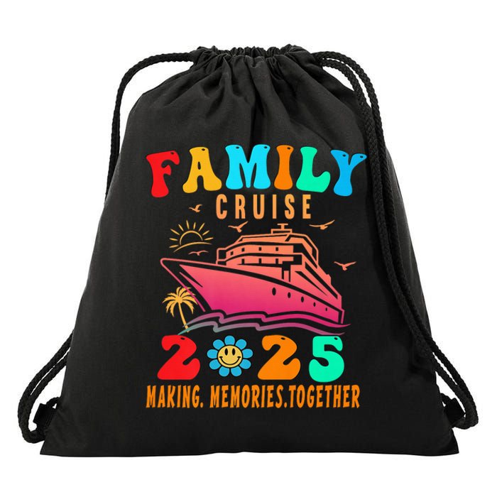 Family Cruise Ship Vacation Trip 2025 Family Cruise Matching Drawstring Bag