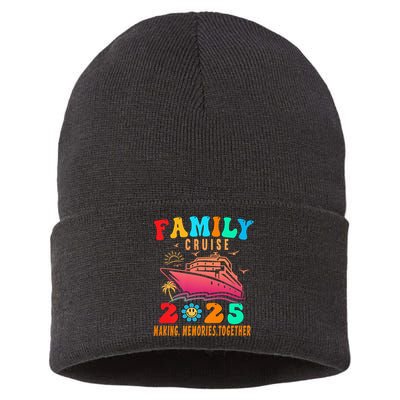 Family Cruise Ship Vacation Trip 2025 Family Cruise Matching Sustainable Knit Beanie