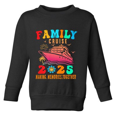Family Cruise Ship Vacation Trip 2025 Family Cruise Matching Toddler Sweatshirt