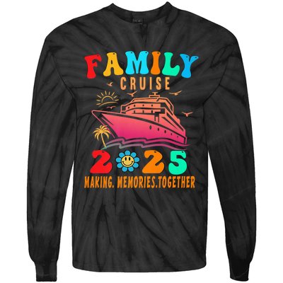 Family Cruise Ship Vacation Trip 2025 Family Cruise Matching Tie-Dye Long Sleeve Shirt