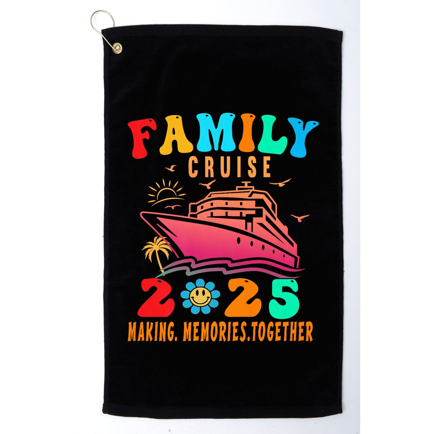 Family Cruise Ship Vacation Trip 2025 Family Cruise Matching Golf Towel