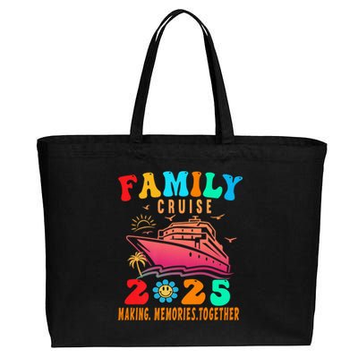 Family Cruise Ship Vacation Trip 2025 Family Cruise Matching Cotton Canvas Jumbo Tote