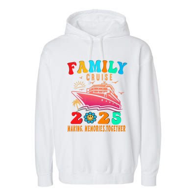 Family Cruise Ship Vacation Trip 2025 Family Cruise Matching Garment-Dyed Fleece Hoodie