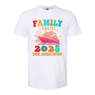 Family Cruise Ship Vacation Trip 2025 Family Cruise Matching Softstyle CVC T-Shirt