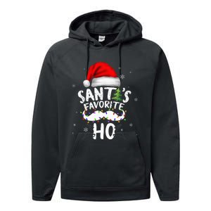 Funny Christmas Santas Favorite Ho Xmas Performance Fleece Hoodie