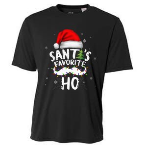 Funny Christmas Santas Favorite Ho Xmas Cooling Performance Crew T-Shirt