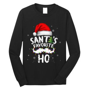 Funny Christmas Santas Favorite Ho Xmas Long Sleeve Shirt