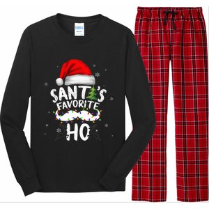 Funny Christmas Santas Favorite Ho Xmas Long Sleeve Pajama Set