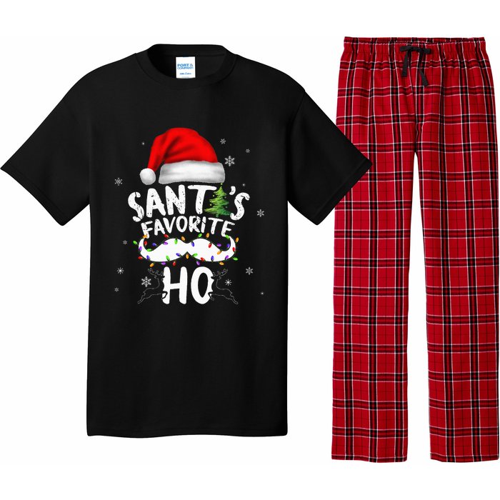 Funny Christmas Santas Favorite Ho Xmas Pajama Set