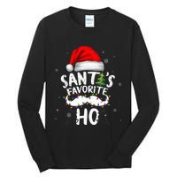 Funny Christmas Santas Favorite Ho Xmas Tall Long Sleeve T-Shirt