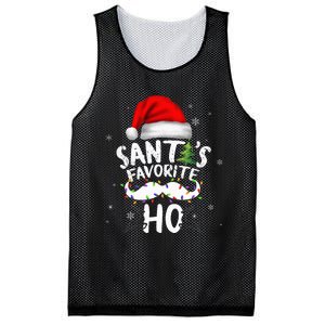 Funny Christmas Santas Favorite Ho Xmas Mesh Reversible Basketball Jersey Tank