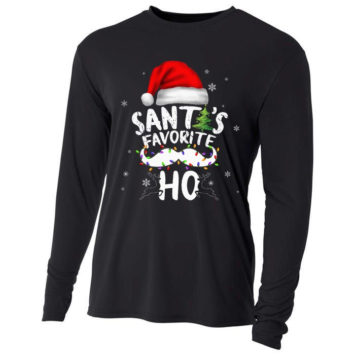 Funny Christmas Santas Favorite Ho Xmas Cooling Performance Long Sleeve Crew