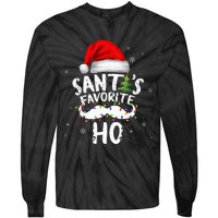 Funny Christmas Santas Favorite Ho Xmas Tie-Dye Long Sleeve Shirt