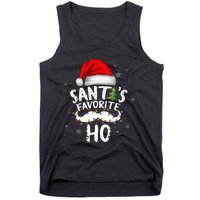 Funny Christmas Santas Favorite Ho Xmas Tank Top