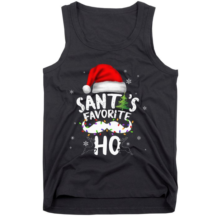 Funny Christmas Santas Favorite Ho Xmas Tank Top