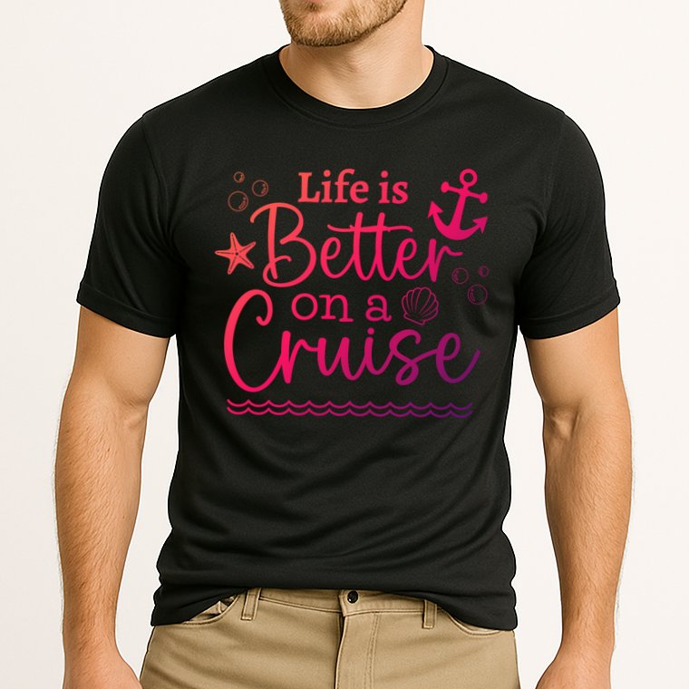 Family Cruise Ship Life Is Better On A Cruise Ship Vacation Funny Gift Cooling Performance Crew T-Shirt