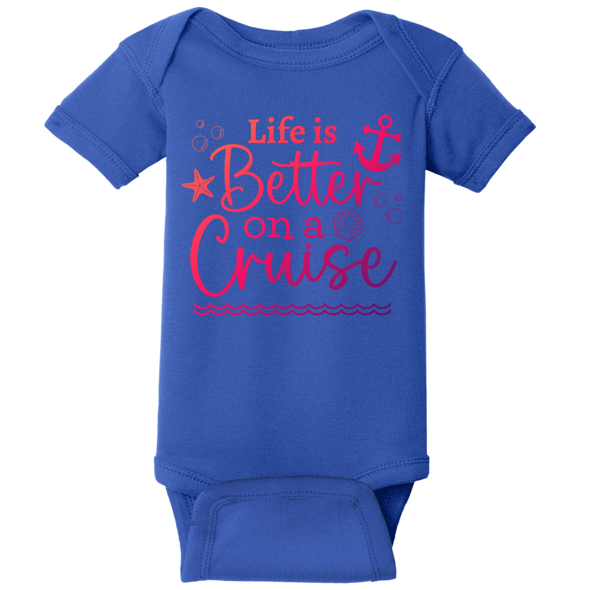 Family Cruise Ship Life Is Better On A Cruise Ship Vacation Funny Gift Baby Bodysuit
