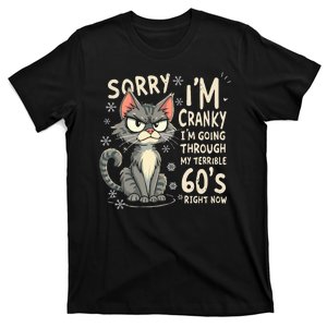 Fun Cat Sorry IM Cranky IM Going Through My Terrible 60S T-Shirt