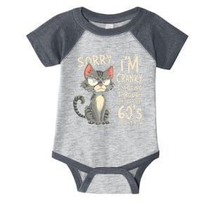 Fun Cat Sorry IM Cranky IM Going Through My Terrible 60S Infant Baby Jersey Bodysuit