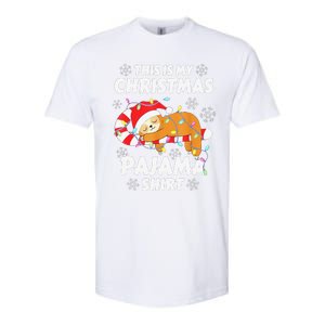 Funny Cute Sloth Xmas This Is My Christmas Pajama Softstyle CVC T-Shirt