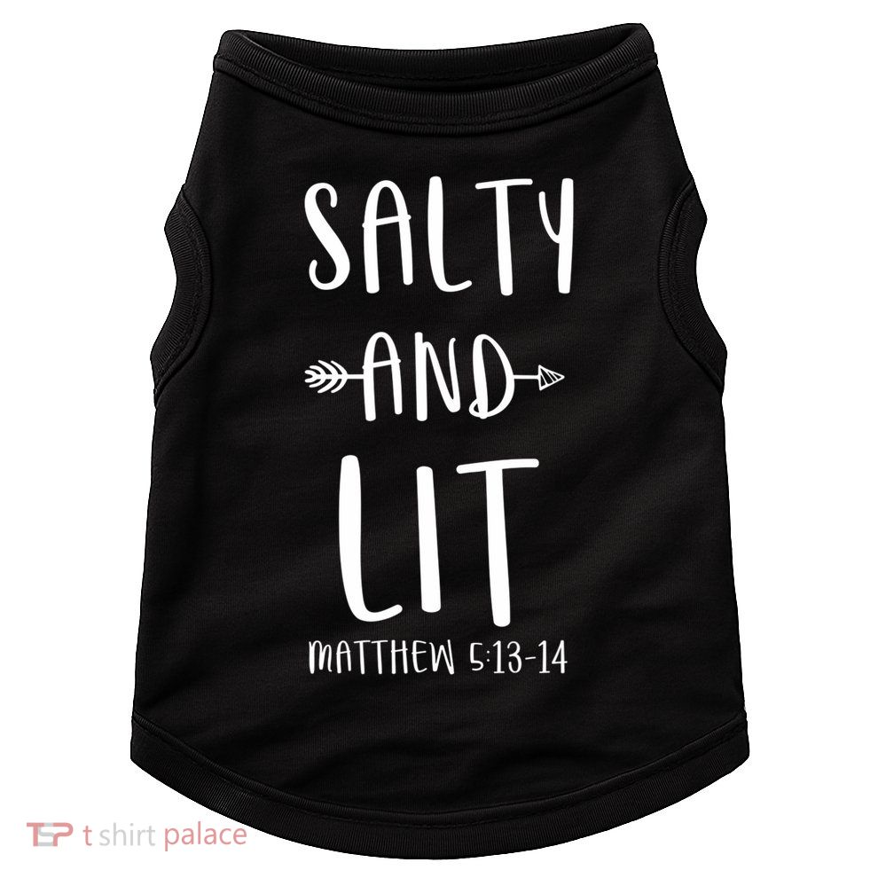 Funny Christian Salty And Lit Cool Gift Bible Matthew Doggie Tank
