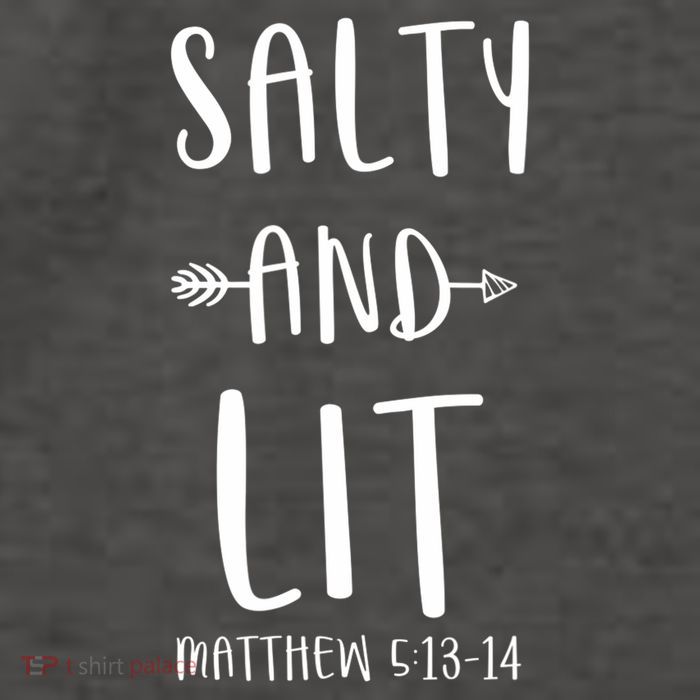 Funny Christian Salty And Lit Cool Gift Bible Matthew Vector Backpack