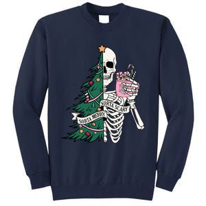 Funny Christmas Sorta Merry Sorta Scary Skeleton Xmas Tree Tall Sweatshirt