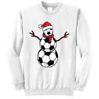 Funny Christmas Soccer Balls Santa Snowman Sweatshirt