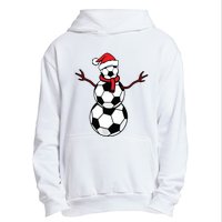 Funny Christmas Soccer Balls Santa Snowman Urban Pullover Hoodie