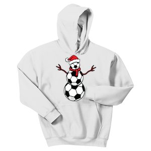 Funny Christmas Soccer Balls Santa Snowman Kids Hoodie