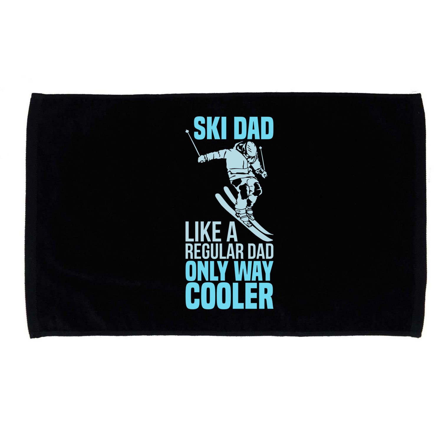 Funny Cool Ski Dad Definition Skier Mountain Slope Meaningful Gift Microfiber Hand Towel