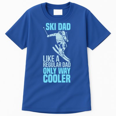 Funny Cool Ski Dad Definition Skier Mountain Slope Meaningful Gift Tall T-Shirt