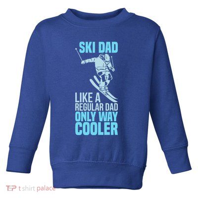 Funny Cool Ski Dad Definition Skier Mountain Slope Meaningful Gift Toddler Sweatshirt