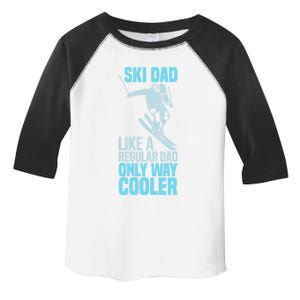 Funny Cool Ski Dad Definition Skier Mountain Slope Meaningful Gift Toddler Fine Jersey T-Shirt