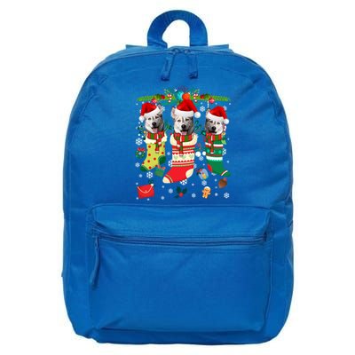 Funny Christmas Siberian Husky Dogs Great Gift 16 in Basic Backpack