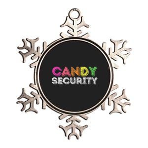 Funny Candy Security Halloween Costume Metallic Star Ornament