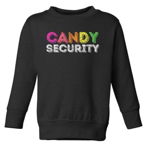 Funny Candy Security Halloween Costume Toddler Sweatshirt