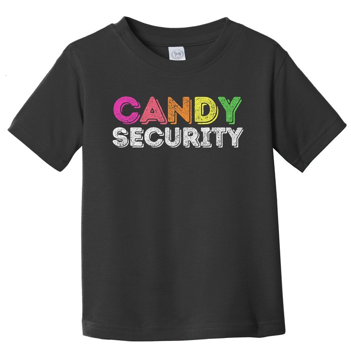 Funny Candy Security Halloween Costume Toddler T-Shirt