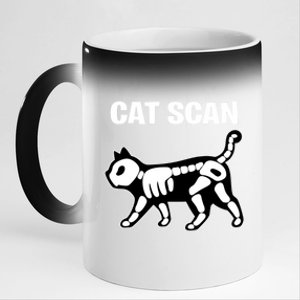 Funny Cat Scan Ct Scan Cat Xgreat Giftray Pun Sarcastic Rad Tech Gift Cool Gift 11oz Black Color Changing Mug