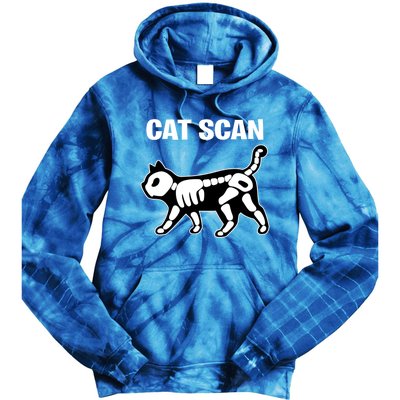 Funny Cat Scan Ct Scan Cat Xgreat Giftray Pun Sarcastic Rad Tech Gift Cool Gift Tie Dye Hoodie