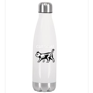 Funny Cat Scan Ct Scan Cat Xgreat Giftray Pun Sarcastic Rad Tech Gift Cool Gift Stainless Steel Insulated Water Bottle