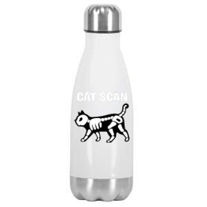 Funny Cat Scan Ct Scan Cat Xgreat Giftray Pun Sarcastic Rad Tech Gift Cool Gift Stainless Steel Insulated Water Bottle