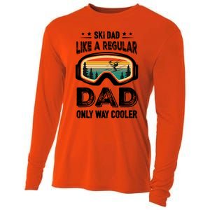 Funny Cool Ski Dad Novelty For Fathers Day Gift Cooling Performance Long Sleeve Crew