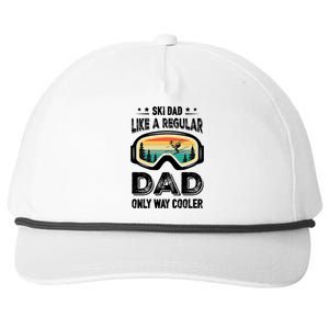 Funny Cool Ski Dad Novelty For Fathers Day Gift Snapback Five-Panel Rope Hat